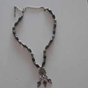 Ethnic hematite necklace